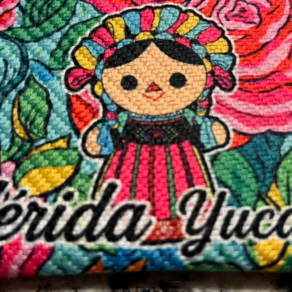 Embroidered Floral Coin Bag